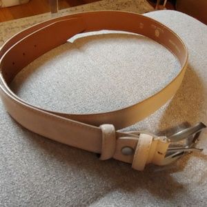Mens beige genuine suede belt size 38